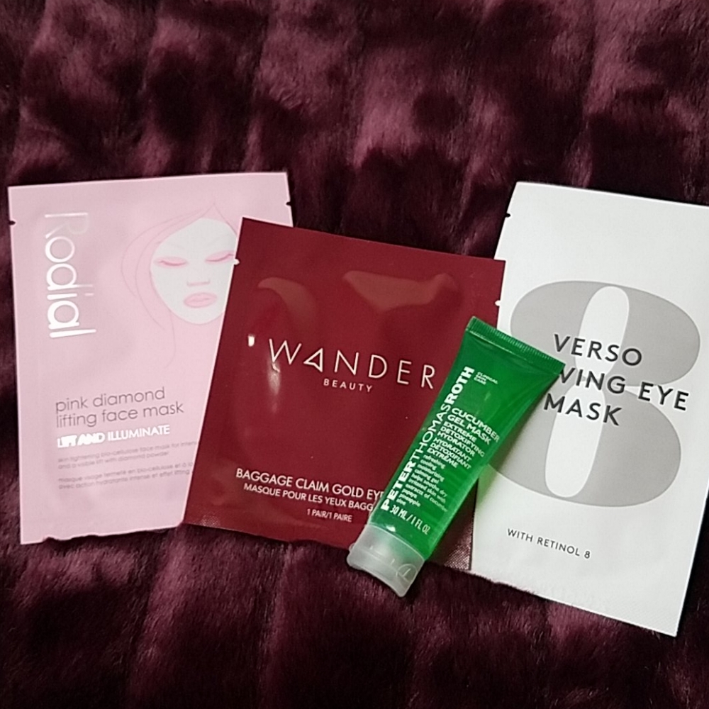Beauty Mask Pack of Rodial, Verso, Wander, and PTR